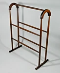 Victorian Quilt Blanket Rack Stand Arched Turned Wood. Fixed Price $199.99.