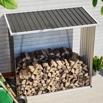 5' X 3' Outdoor Firewood Racks Storage Shed Shelter W/ Sloped Roof. Fixed Price $119.99.