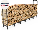 8FT Firewood Rack Holder, Adjustable Heavy Duty Log Stacker Stand For Firep. Fixed Price $74.14.