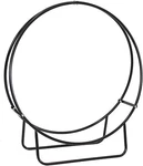 Sunnydaze 40 Black Steel Indoor/outdoor Firewood Log Hoop Rack, Storage. Fixed Price $64.99.