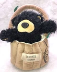 Bearfoots Jeff Fleming Plush Log Carrier Blue Ridge Georgia. 2019-C. Fixed Price $22.50.