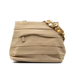 Salvatore Ferragamo Viola Tiered Shoulder Bag Canvas Leather Beige Women Used. Fixed Price $262.99.