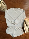 Copper Key Baby Blue Softstreme Like Shorts N Sweatshirt Sets. Fixed Price $39.99.