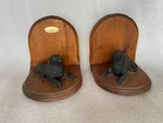 American Wildlife Collection Black Lab Bookends Ohio Valley Retriever 1987. Fixed Price $20.00.