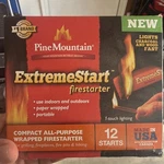 Pine Mountain Extremestart Firestarter Quick To Light Indoor/outdoor 12 Pack. Fixed Price $23.00.