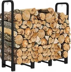 Artibear Firewood Rack Stand 4FT Heavy Duty Logs Holder Feet, Matte Black. Fixed Price $73.66.