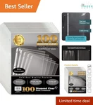 100 Count Heavyweight Poly Sheet Protectors 8.5X11 Top Load Clear Strong. Fixed Price $23.97.