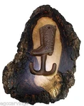 Custom Rustic Westeren Live Edge Wood Log Cabin Oak Coat Towel Rack Bar Decor. Fixed Price $38.80.