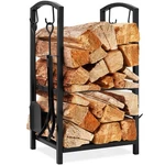 Best Choice Products 5-PIECE Firewood Log Rack Holder Tools Set Hook Broom. Fixed Price $54.99.
