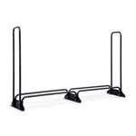 Firewood Rack 96" Wide Black Stainless Steel Weather-resistant Minimal Assembly. Fixed Price $99.97.