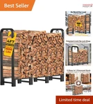 4FT Heavy Duty Firewood Log Rack Outdoor Indoor Weather Resistant Steel. Fixed Price $90.98.
