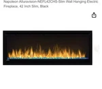 Napoleon Electric Fireplace -- Indoor/outdoor Brand New Box. Fixed Price $700.00.