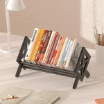 Desktop Bookshelf Organizer, Wood Office Tabletop Storage Pure Black. Fixed Price $36.38.