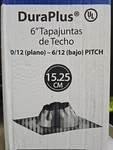 Duravent Duraplus 6" Roof Flashing Galvanized Steel, 0/12 6/12 Pitch. Fixed Price $74.00.