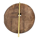 Antique Solid Wood Cart Wheel Iron Bound 32" Rustic Farm Decor. Fixed Price $1100.00.