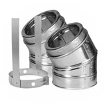 8" Duravent Duratech Dw Stainless Steel Elbow Kit 8DT-E30KS #CF70826. Fixed Price $816.39.
