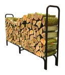 Log Rack Black Steel 8W. Fixed Price $121.56.