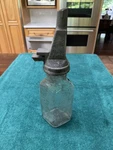 Gargoyle Mobiloil 1 Quart Motor Glass Diamond Bottle Spout Arctic Filpruf. Fixed Price $399.00.