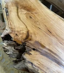 Rustic Wild Cherry Log Fireplace Mantel Or Shelf, Live Edge, Epoxy Project. Fixed Price $249.99.