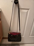 Louis Vuitton Pallas Tote Bb Brown Canvas. Fixed Price $950.00.