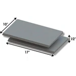 Quadra-fire 5100 Acc Baffle Board Set: SRV7047-146-AMP. Fixed Price $129.95.
