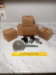 Vintage Nos Coleman Stove/bbqparts: Burner ASSEMBLY(2) & HANDLE/THERMO(3). Fixed Price $24.99.