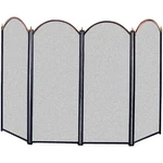 Panacea 15106 4 Panel Fireplace Screen, Antique Brass And Black. Fixed Price $70.00.