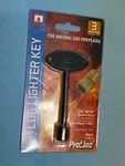 Log Lighter Gas Valve Key For Fireplaces - Socket Size 1/4" 5/16" Black. Fixed Price $9.95.