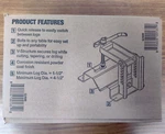 (129891) Lumberjack Tools Lock 1-1/2" 4-1/2" Logs (LL1545) *brand New*. Fixed Price $80.00.