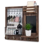 Key Holder For Wall Acrylic Mountain Solid Wood With 5 Premium Pure Copper Hooks. Fixed Price $49.71.