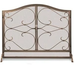 Pilgrim Iron Gate Arched Screen With Doors - Burnished Bronze 44"W X 33"H. Fixed Price $835.00.