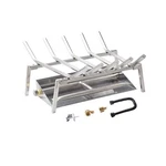 Skyflame 18-INCH Fireplace Log Grate With Dual Burner Pan And Connection Kit .... Fixed Price $288.50.