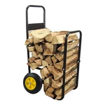 Firewood Log Cart With Wheels Heavy-duty Rolling Carrier For Indoor Outdoor. Fixed Price $125.99.