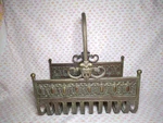 Vintage Decorative Metal Fireplace Log Wood Holder Basket Ornate. Fixed Price $137.00.