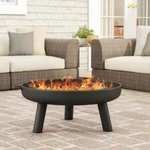 Fire Pit Out Door Patio Wood Burning Place Back Yard Round Steel Bowl Deck Porch. Fixed Price $123.50.