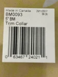 Imperial BM0093 Inch Black Stove Pipe Heavy 24 Gauge Collar Trim Ring 8595720. Fixed Price $11.50.