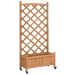 Planter With Trellis Wheels - Handy Outdoor Garden Decor Vidaxl. Fixed Price $97.99.