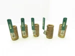 Watts 9813 Bronze Ball Valve 1"NPT Female Threaded 600 Wog Lot Of 5. Fixed Price $99.99.