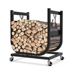 Buklyn Indoor And Outdoor Firewood Rack With Pulley - Size: 15.7 * 11.8 17..... Fixed Price $50.50.