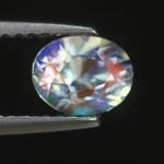 0.90 Cts Excellent Fire 100 % Natural Unheated Rainbow Moonstone Madagascar. Fixed Price $13.86.