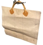 Vintage Ll Bean Canvas Firewood Log Carrier Tote Leather Handles Usa. Fixed Price $79.90.