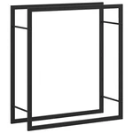 Firewood Rack Storage Log Stand Stacker Holder Matt Black Steel Vidaxl. Fixed Price $66.99.