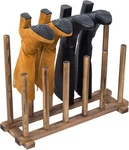 Mygift Rustic Solid Wood Freestanding Boot Rack Shoe Storage Burnt. Fixed Price $80.63.
