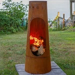 50 Santa Fe Wood Burning Chiminea Fire Pit With Log Grate By Sunnydaze. Fixed Price $369.00.