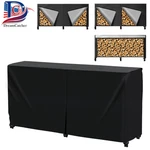 Firewood Rack Cover With Air Vents Waterproof Storage Protector Outdoor 8FT. Fixed Price $29.99.