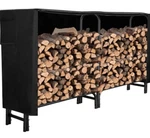 Gaspro 8FT Firewood Rack Outdoor W/ Cover, Sturdy Middle Bar, Easy To Assemble. Fixed Price $65.00.