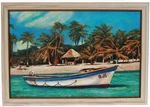 Original Oil Painting - Pleasant Bay 32 Inches X 24 Custom Frame. Fixed Price $399.00.