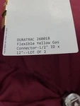 Duratrac 260018 Flexible Yellow Gas CONNECTOR-1/2" Id 12"--LOT Of Connectors. Fixed Price $24.99.