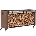Fixwal 8FT Brown Waterproof Firewood Cover, Heavy Duty Oxford Outdoor Storage.... Fixed Price $63.04.