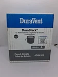 Duravent 6DBK-DS 6'' 24-GA Steel Single Wall Air Insulated Damper Section Black*. Fixed Price $18.00.